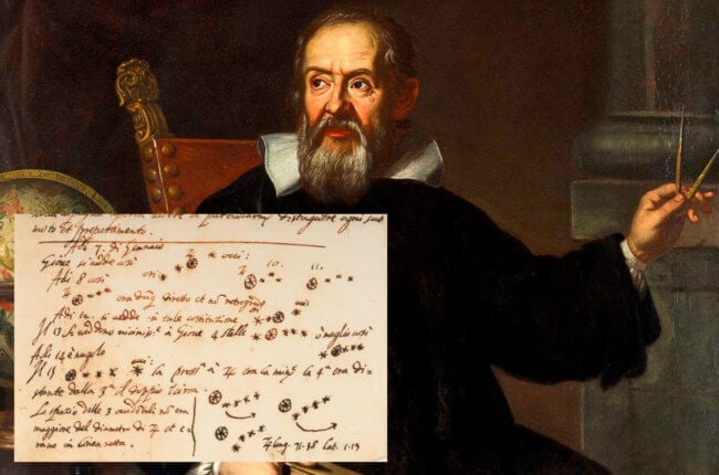 Драгоценное письмо Галилео Галилея оказалось подделкой. Фото.