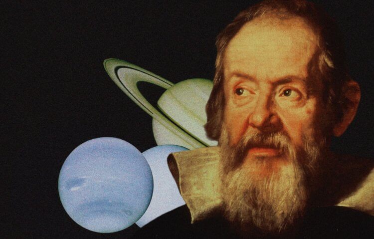 Подделка старинного письма. Галилео Галилей является изобретателем телескопа и стал первым, кто использовал его для наблюдения за небом. Фото.