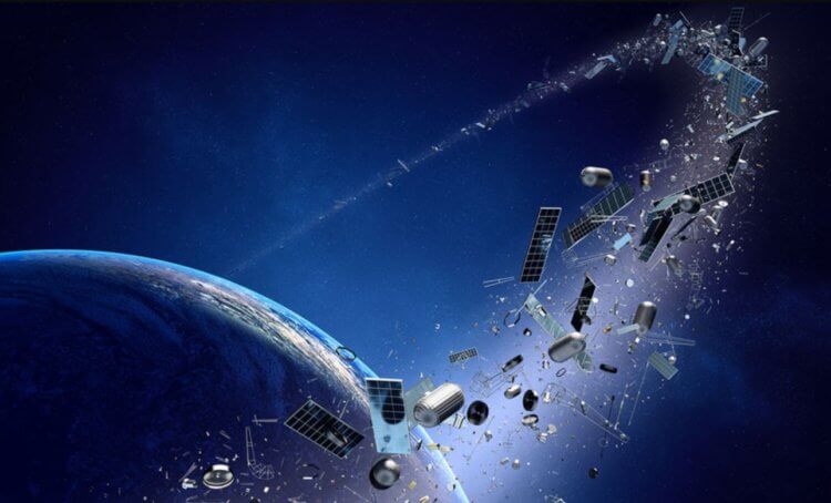 Падение китайской ракеты на Землю. Некоторое время ракета «Чанчжэн- 5B» оставалась космическим мусором. Фото.
