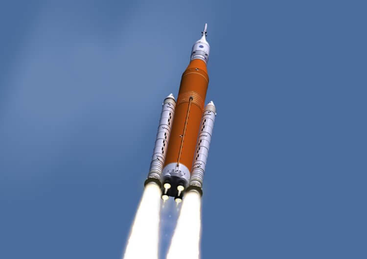 Для чего нужна станция Gateway. Ракета Space Launch System. Фото.