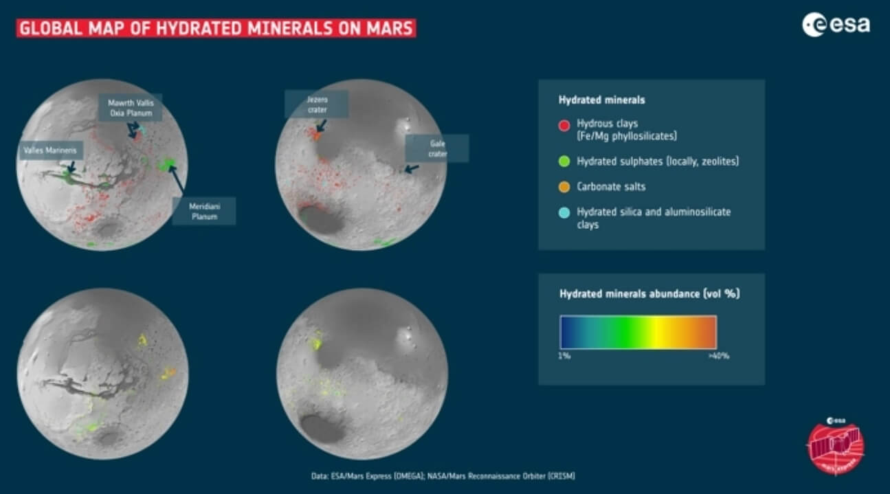 Создана самая подробная карта Марса с указанием мест, где раньше была вода