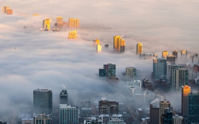 Из-за чего в городах образуется смог и как он отравляет людей. Фото.