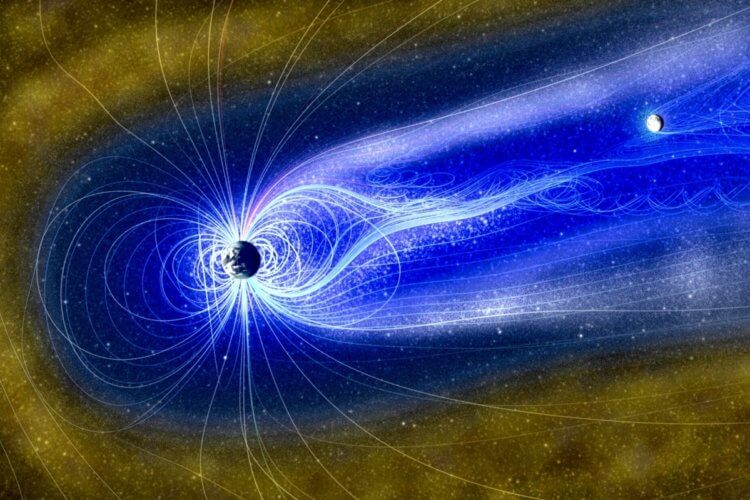 Как солнечная буря может вызвать Цунами. По мнению ученых, попадая в магнитосферу, заряженные частицы могут влиять на движение тектонических плит. Фото.