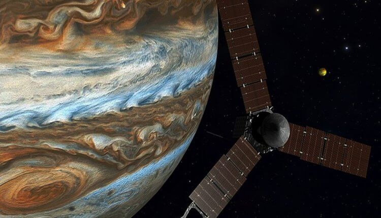 Как ученые изучают Юпитер. Сегодня изучением Юпитера активно занимается аппарат «Юнона». Фото.