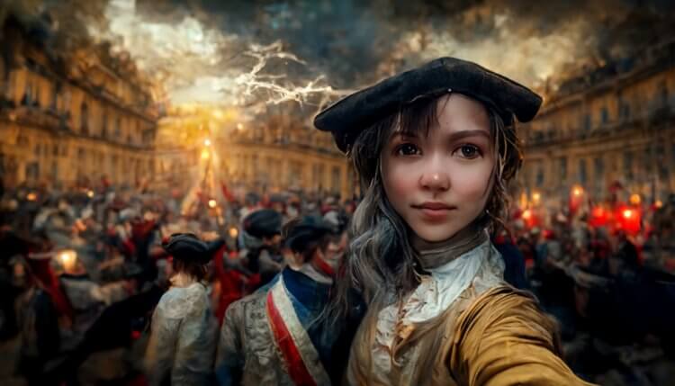 Поколение Z на Французской революции. «Поколение Z во время Французской революции». Фото.