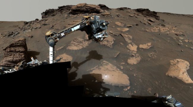 На Марсе найдена скала с «потенциальными признаками жизни». Фото.