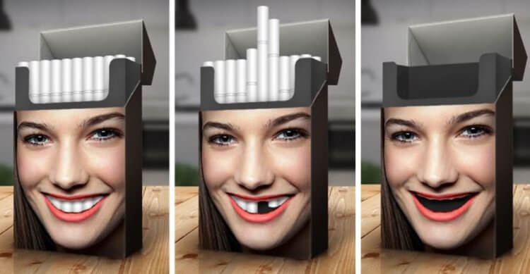 Когда люди перестанут курить. Если раньше реклама призывала к курению, сегодня она пытается заставить бросить курить. Фото.