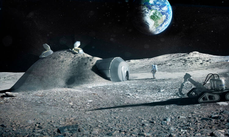 Космическое будущее человечества. Жилые модули на Луне больше не кажутся выдумкой. Фото.