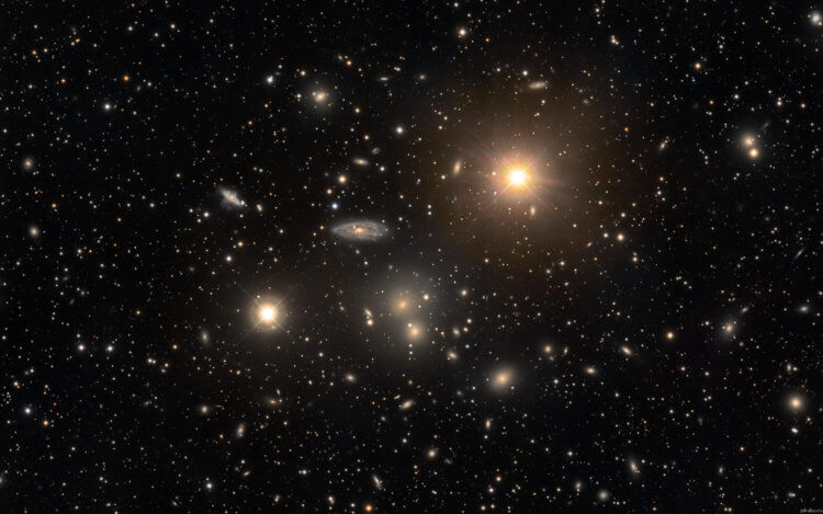 За пределами Млечного Пути. Млечный Путь и галактики Местной группы пронизывают магнитные галактические нити. Фото.