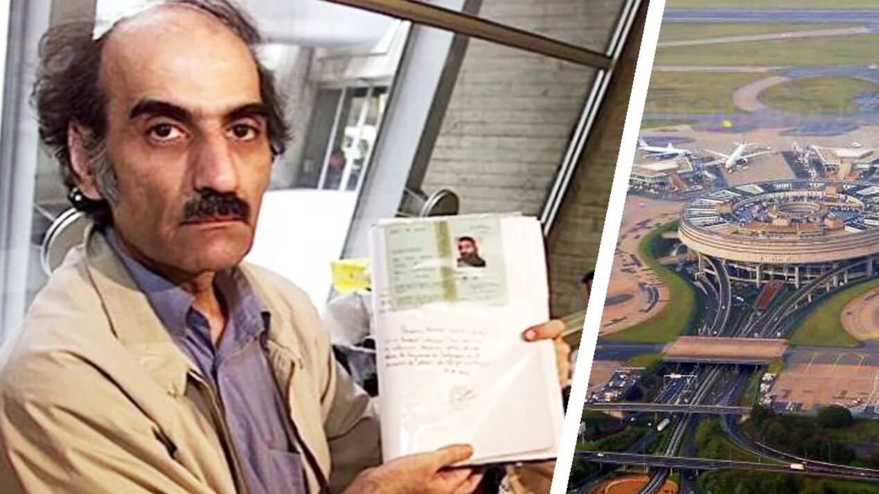 Как беженец застрял в аэропорту. Мехран Карими Нассери и аэропорт, в котором он жил. Фото.