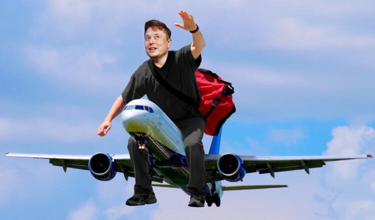 Частные самолеты Илона Маска. За перелетами Илона Маска можно следить через твиттер-бота ElonJet. Фото.