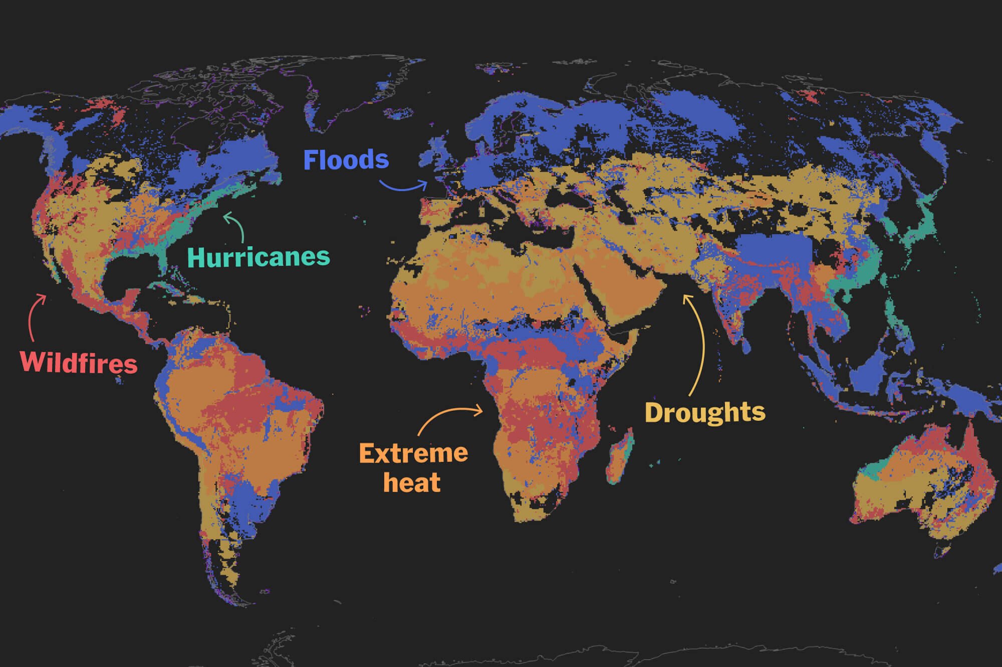 Проблемы перенаселения. Изменение климата затронет все континенты без исключения. Фото.
