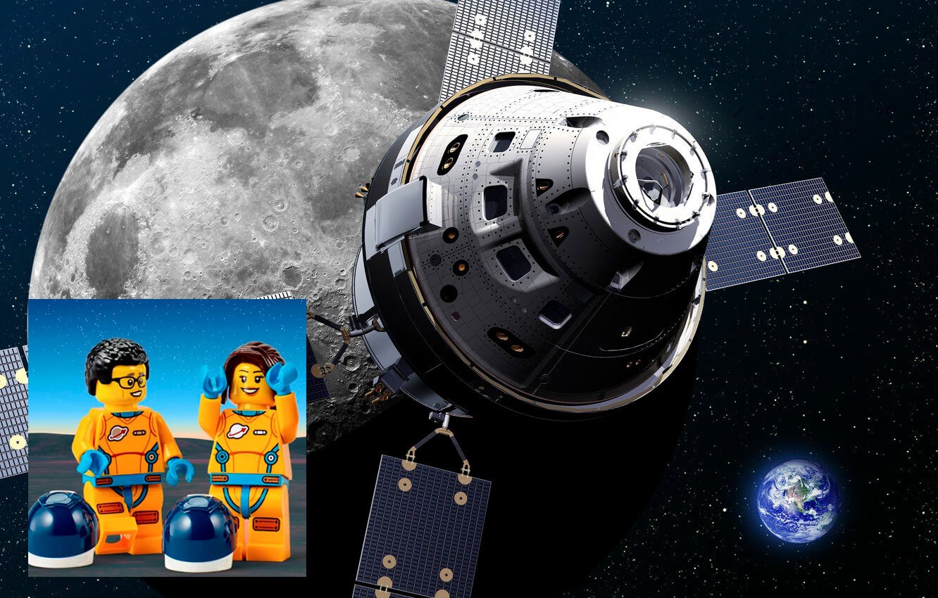 Зачем NASA отправило на Луну фигурки LEGO и другие игрушки. Внутри космического корабля «Орион» полно игрушек, и они там неспроста. Фото.