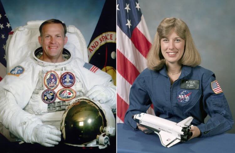 Можно ли зачать ребенка в космосе. Астронавты Марк Ли и Джен Дэвис. Фото.
