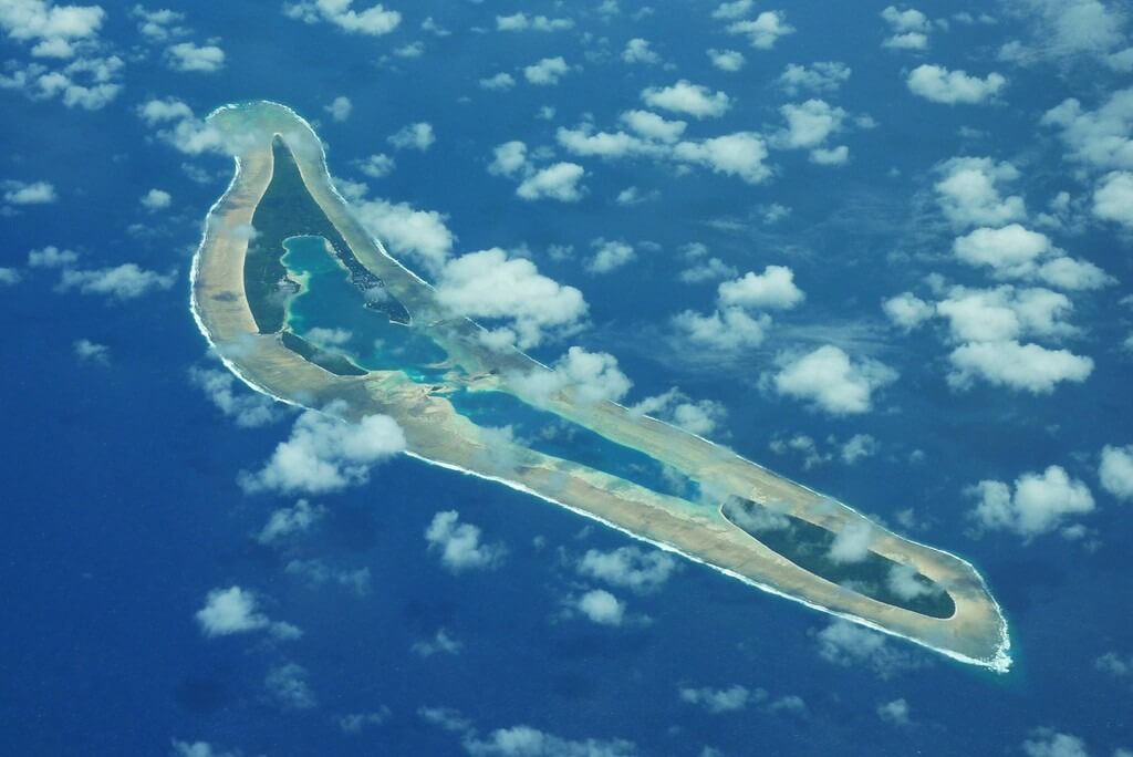 Где находится государство Тувалу. Атолл Нанумеа. Фото.