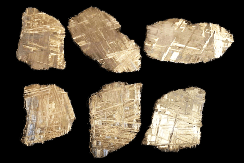 Древняя “наковальня” оказалась метеоритом с неизвестными ранее минералами. Ученые обнаружили во фрагментах метеорита неизвестные науке минералы. Фото.