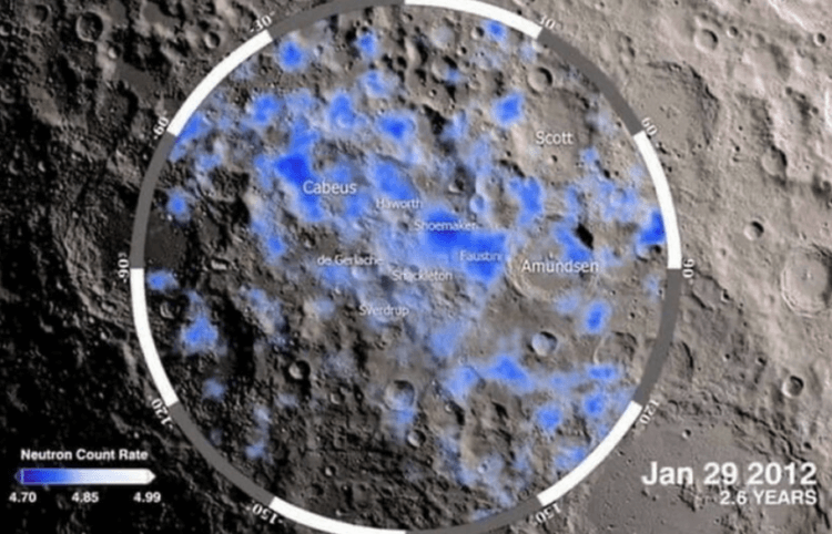 Есть ли вода на Луне. Ученые обнаружили воду на полюсах Луны. Фото.