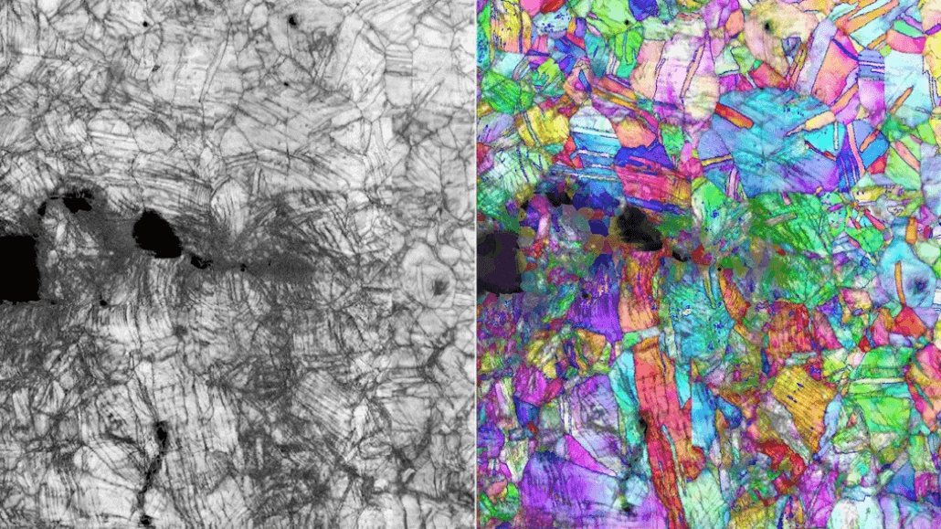 Какой материал прочнее графена. Микроскопические изображения сплава кобальта, хрома и никеля. Фото.