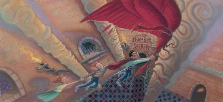 Как нейросети рисуют по словам. Иллюстрация Мэри Гранпрэ к книге «Гарри Поттер и тайная комната». Фото.