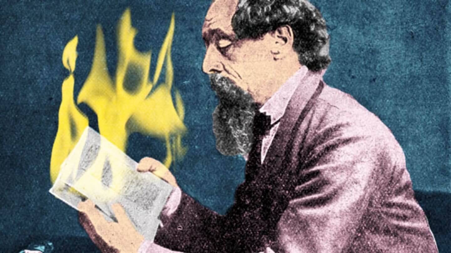 Эффект фитиля. В 1880-х Чарльз Диккенс проявлял большой интерес к феномену спонтанного самовозгорания. Фото.