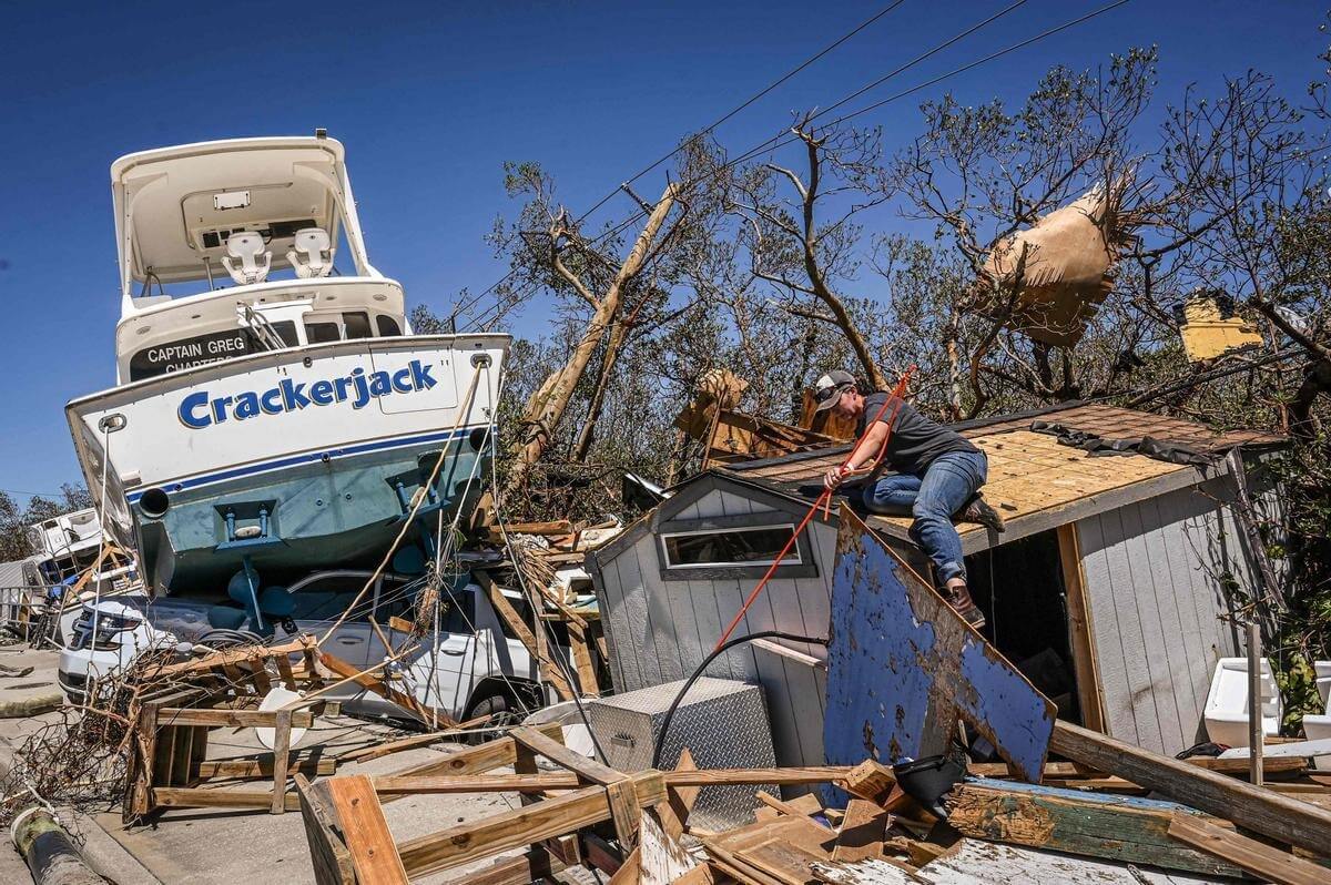 Экология Земли в 2022 году. Последствия урагана Иэн во Флориде. Фото.