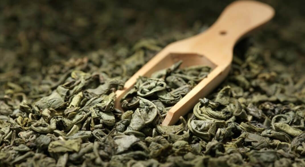 Как делают зеленый чай. Листья зеленого чая. Фото.