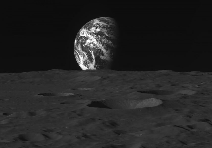 Новые фотографии Луны и Земли. Фотография Луны и Земли, сделанная спутником «Данури». Фото.