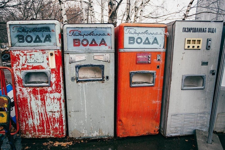 Автоматы с газировкой в СССР. Советские автоматы с газировкой уже нигде не найти. Фото.