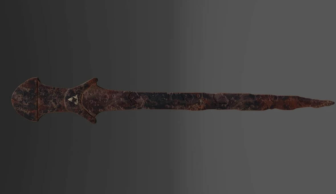 Древний меч — частая находка. Обнаружение древних мечей в археологии не является редкостью. Фото.