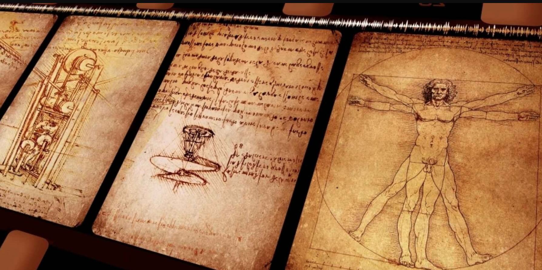 Неожиданные рукописи Леонардо да Винчи. Леонардо да Винчи оставил после себя огромное количество рукописей, который до сих пор изучаются специалистами. Фото.