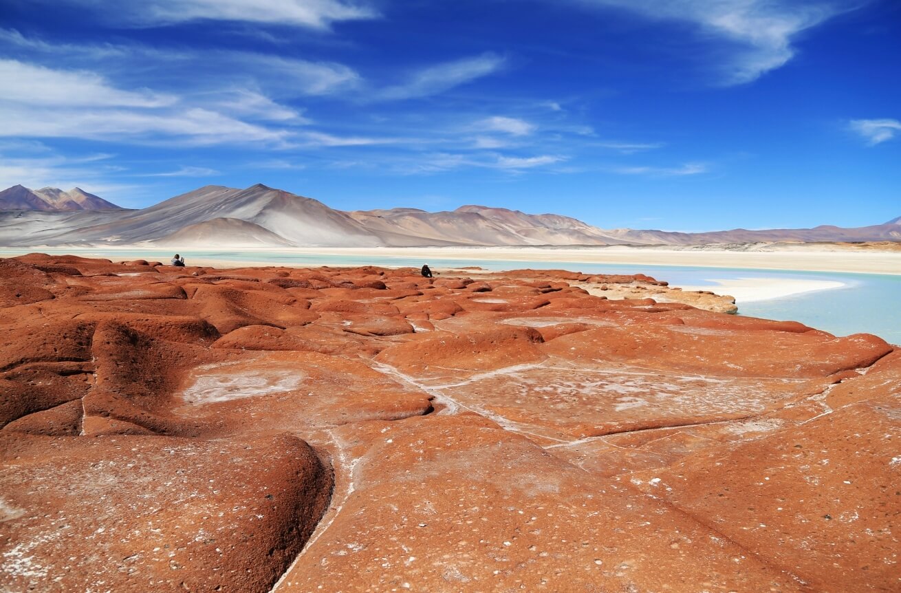 Место на Земле, похожее на Марс. Область Red Stone в пустыне Атакама. Фото.