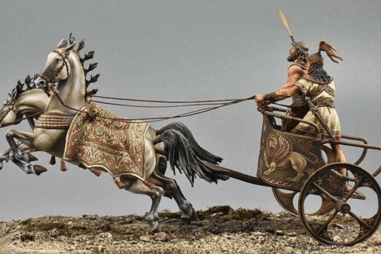 Зачем древние люди ездили верхом на лошадях? Лошади, которых использовали для боевых колесниц, отличались от лошадей ямников. Фото.