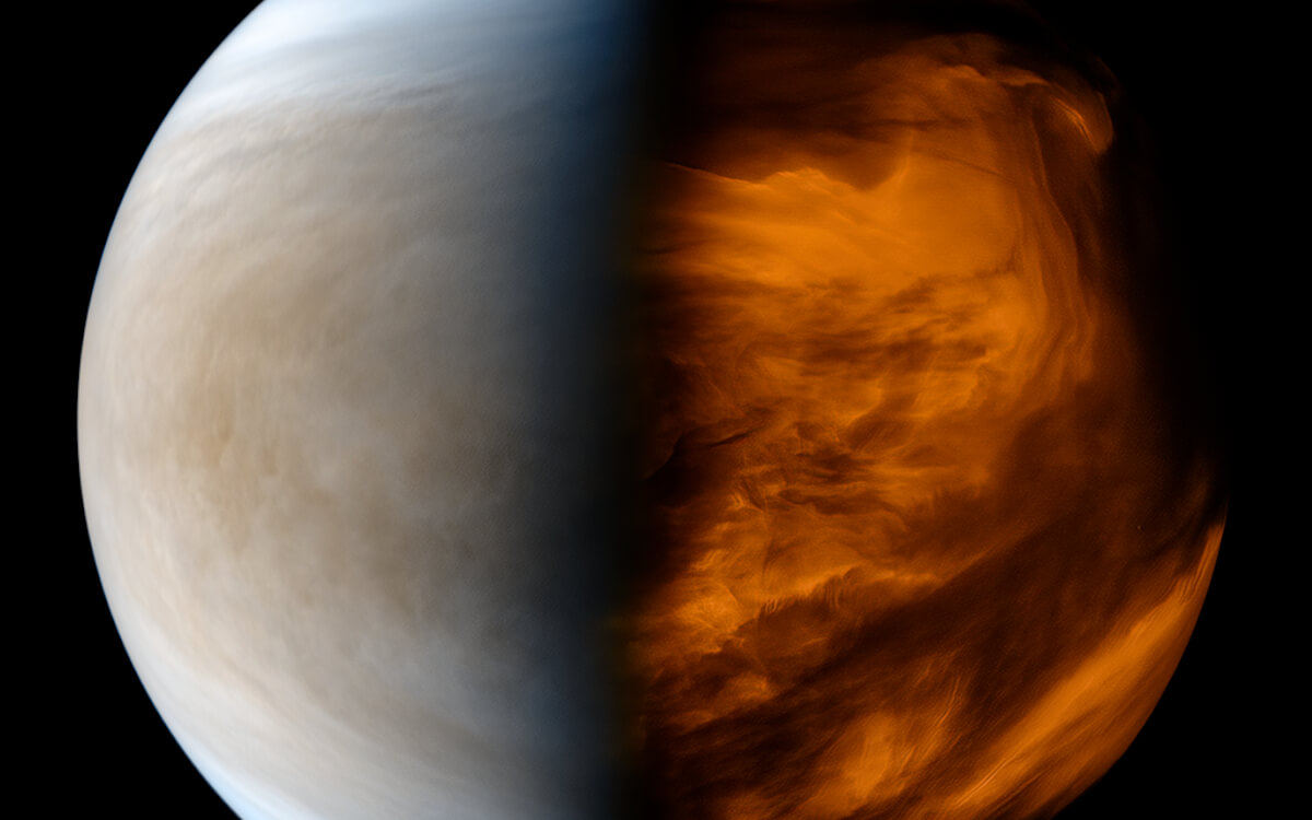 Вулканическая активность Венеры. Венера имеет цельную литосферу, не такую как у Земли. Фото.
