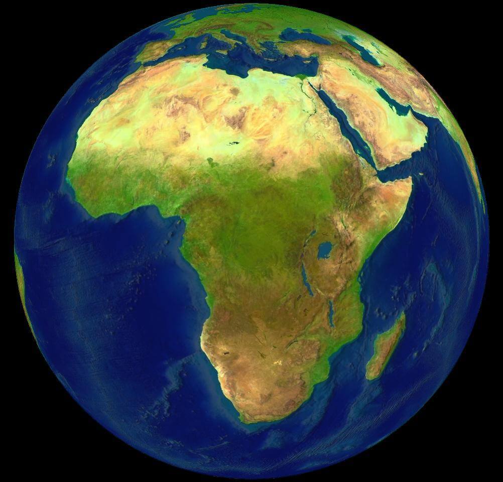 Африка делится на части. Увидеть новый вид Африки нам не удастся, потому что его облик поменяется только спустя несколько миллионов лет. Фото.