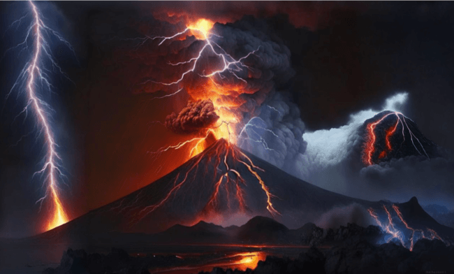 Вулканическая молния: наука, стоящая за этим впечатляющим явлением. Фото.