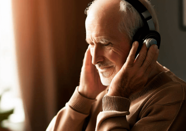 Прослушивание музыки защищает от слабоумия. Фото.