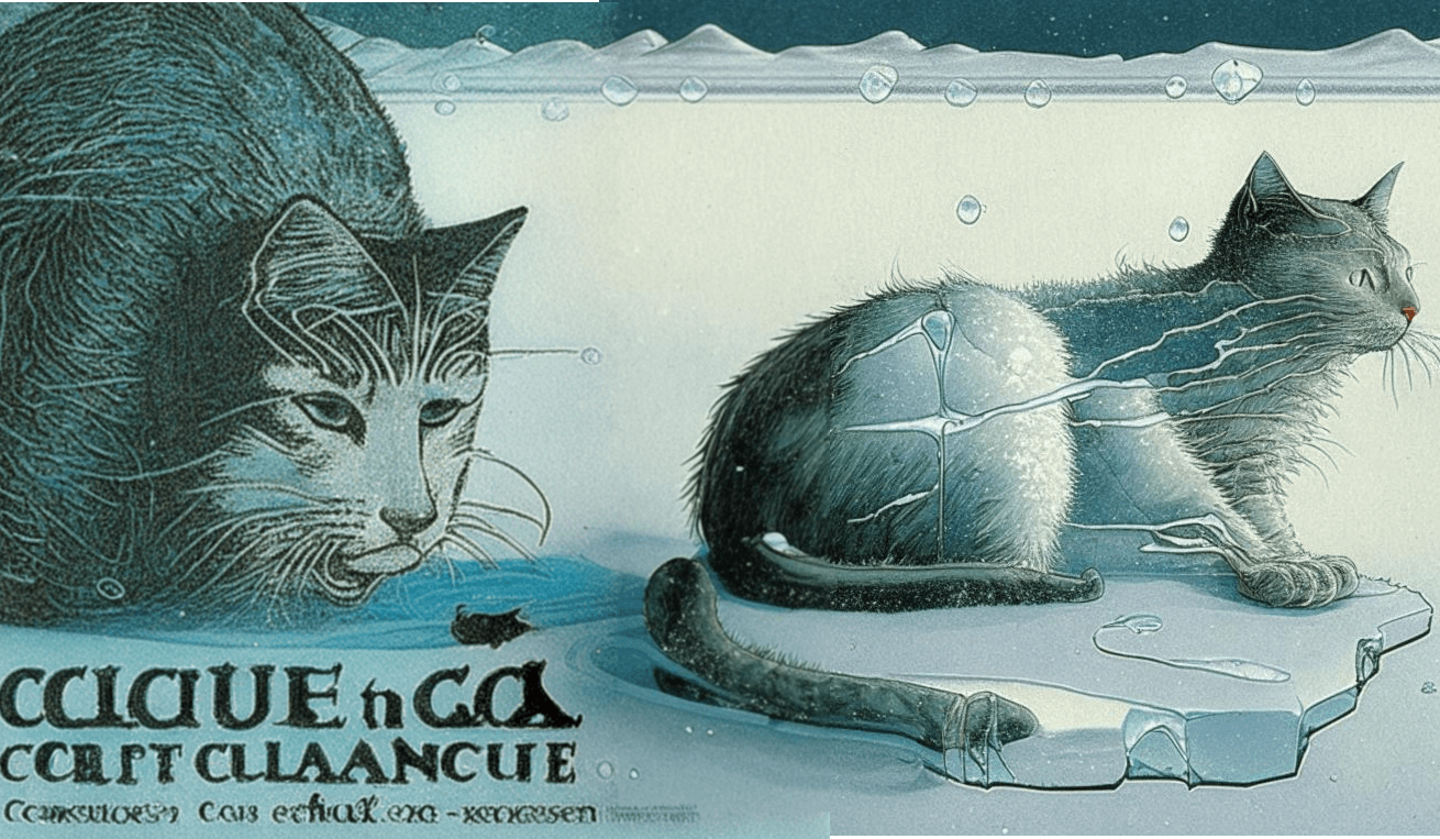 «Лед-9». Иллюстрация к роману «Колыбель для кошки» в исполнении нейросети. Фото.
