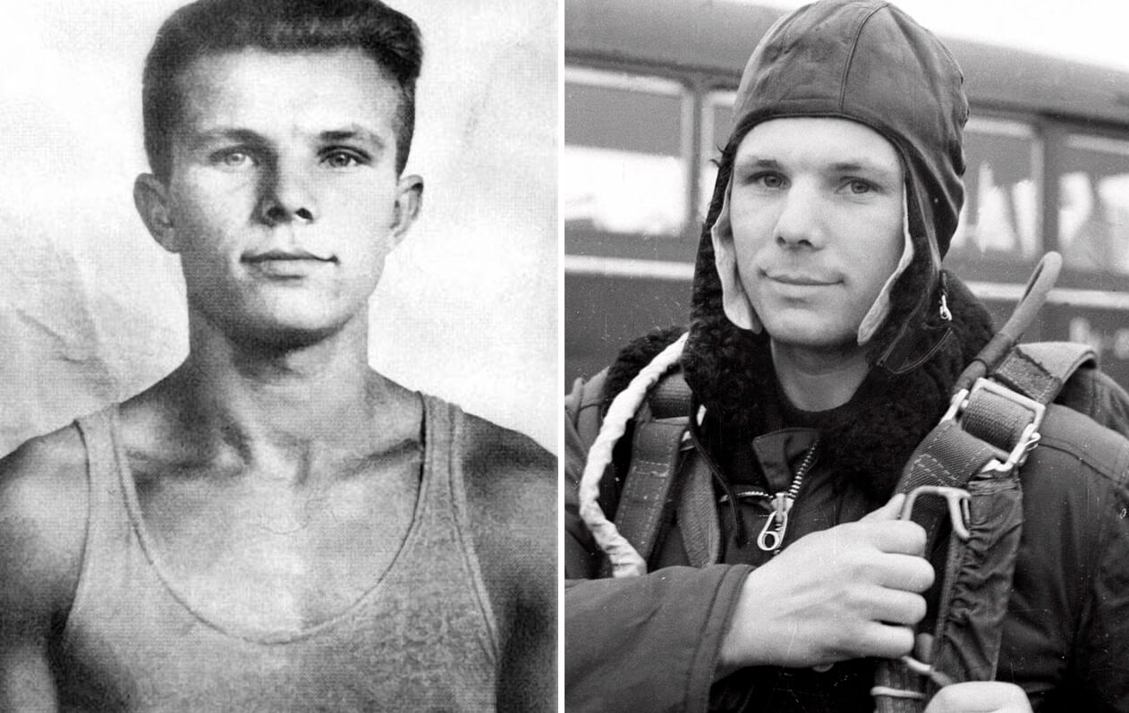 Юрий Гагарин в молодости. Юрий Гагарин во времена, когда совершил свои первые полеты. Фото.