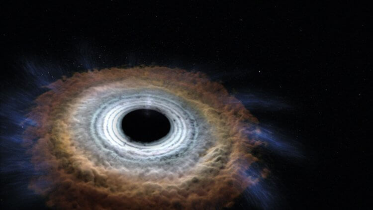 Ученые обнаружили ранее невиданное событие – убегающую сверхмассивную черную дыру