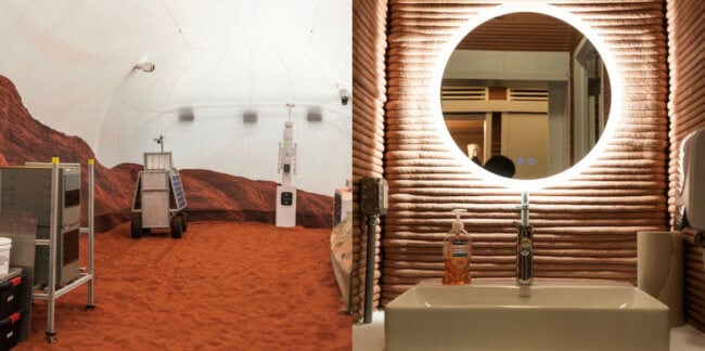 Четыре человека проживут год внутри симулятора Марса — подборка фотографий. Фото.