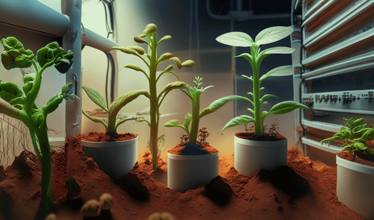 Выращивание растений на Марсе. Выращивание продуктов в космосе скоро станет явью. Фото.