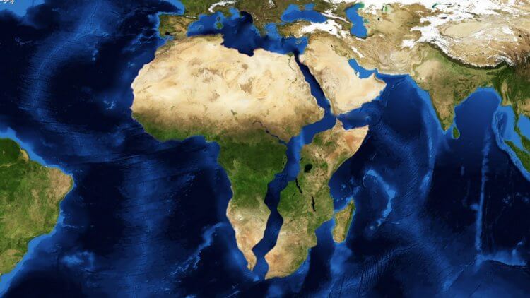 Часть Африки медленно отделяется, образуя новый континент и океан