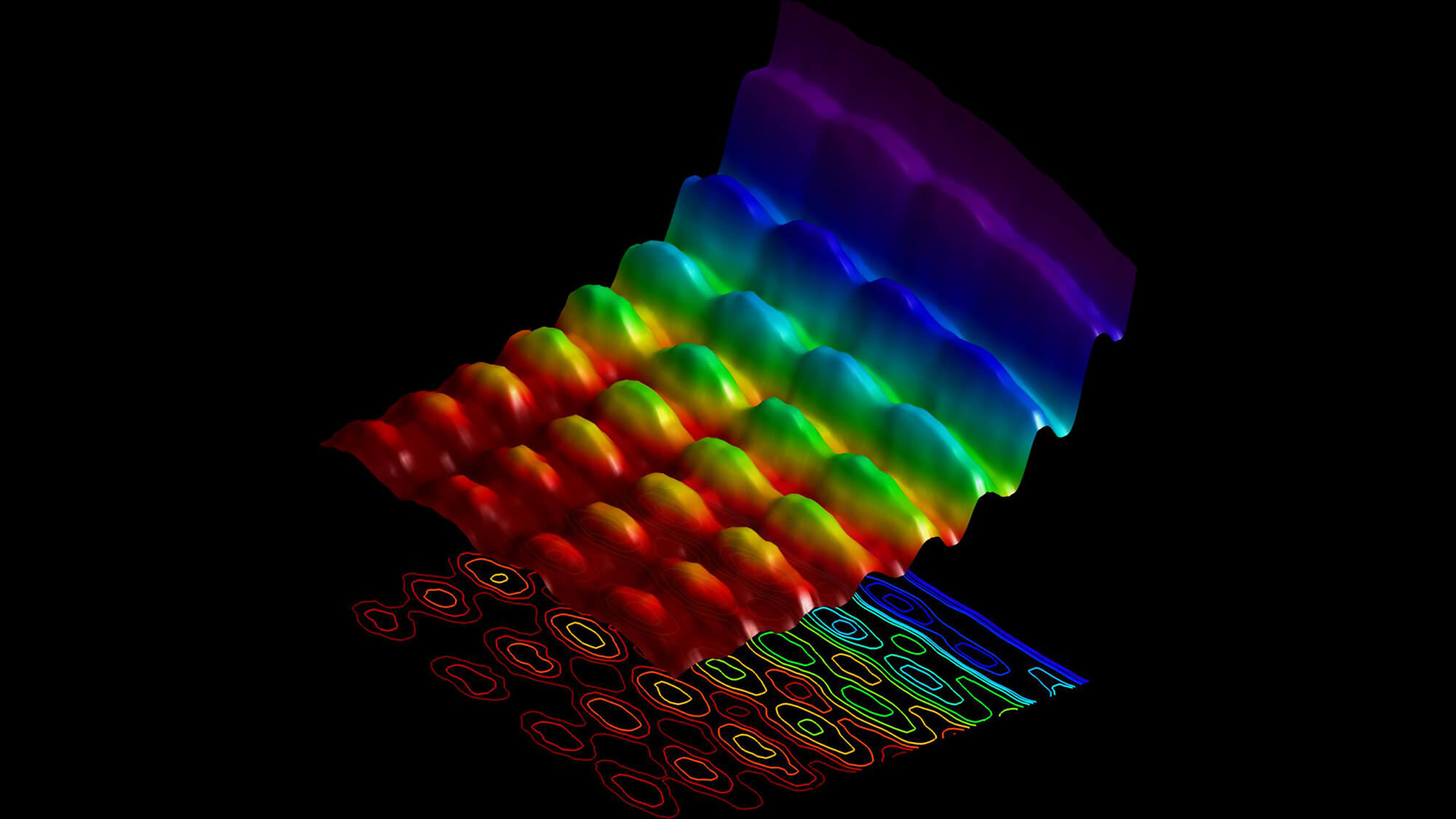 Становление квантовой механики. Перед вами первый в истории снимок света и как волны, и как частицы. Фото сделано в лаборатории Фабрицио Карбоне (Fabrizio Carbone) в Федеральной политехнической школе Лозанны. Фото.