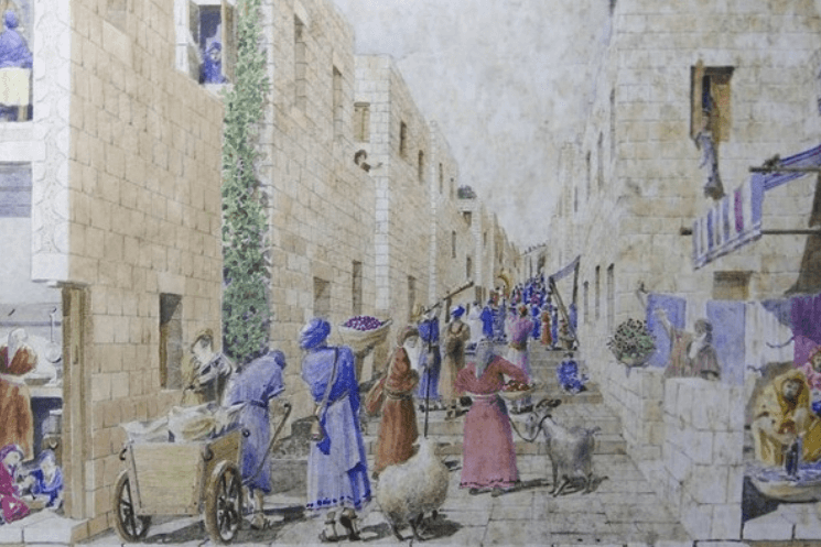 Паломническая дорога — торговый центр древнего Иерусалима. Так могла выглядеть дорога паломников 2000 лет назад. Фото.