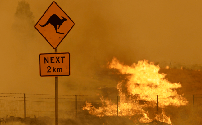 Лесные пожары Австралии вызвали необычное похолодание в Тихом океане. Фото.