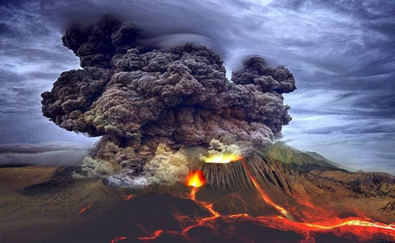 Извержение Гекльберри-Ридж происходило тоже поэтапно. Извержение вулкана Йеллоустон может произойти через десятки или даже сотни тысяч лет. Фото.
