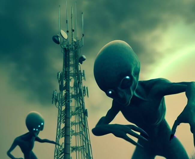 Инопланетяне могут напасть на Землю, увидев вышки мобильной связи. Фото.