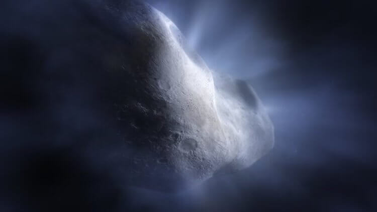 Как кометы в поясе астероидов повлияли на Землю. Комета 238P/Read в поясе астероидов впервые была обнаружена в 2005 году. Фото.