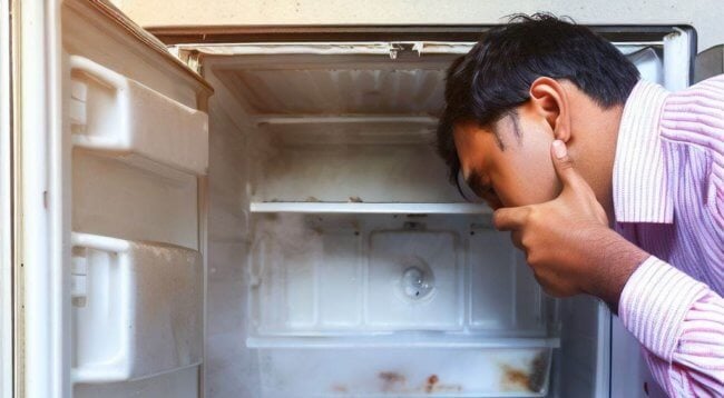 Почему в холодильнике плохо пахнет и что с этим делать. Фото.