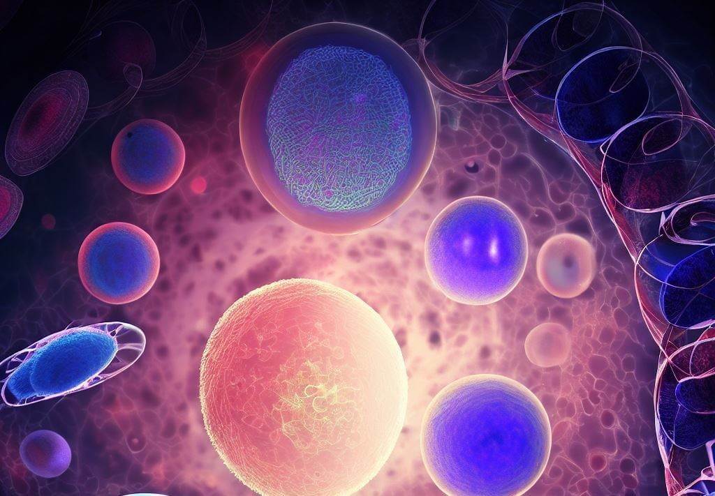Жизненный цикл клеток. Некоторые клетки в нашем организме, такие как клетки кожи и кишечника, постоянно обновляются и заменяют старые и поврежденные клетки. Фото.